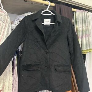 Abercrombie Double Cloth Wool-Blend Blazer Coat